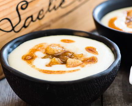 Манная каша с грушей