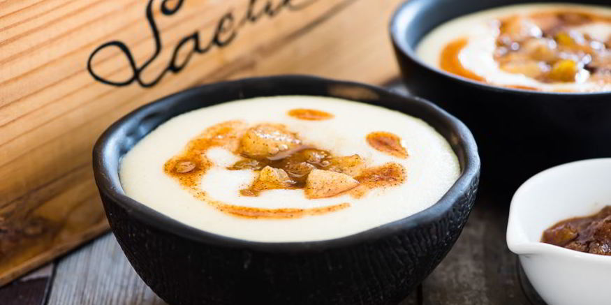 Рецепт манной каши с грушей