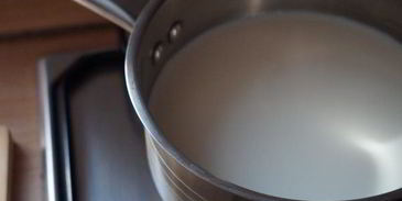 манная каша с киселем