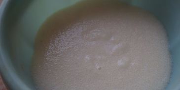 манная каша с киселем