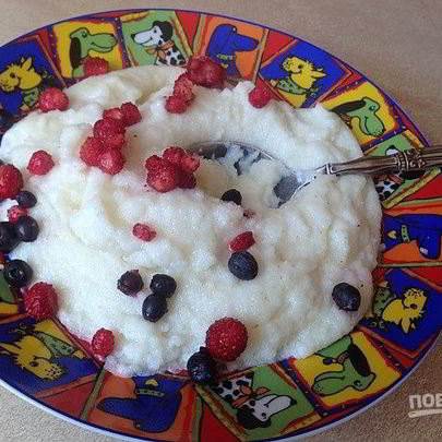 Манная каша с комочками