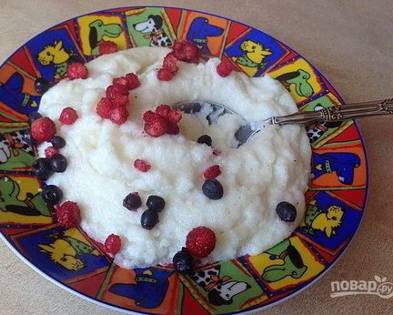 Манная каша с комочками