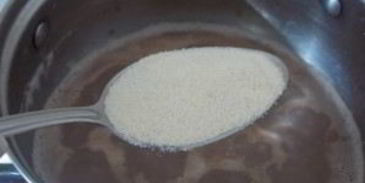 манная каша с шокаладом