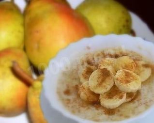 Грушевая овсяная каша