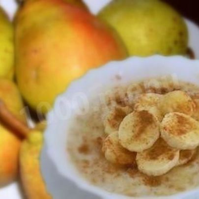 Грушевая овсяная каша