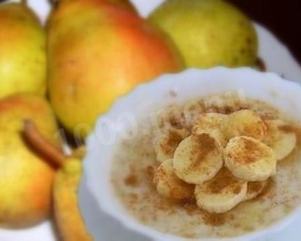 Грушевая овсяная каша