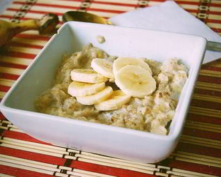 Овсяная каша с бананом