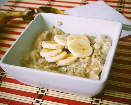 Овсяная каша с бананом