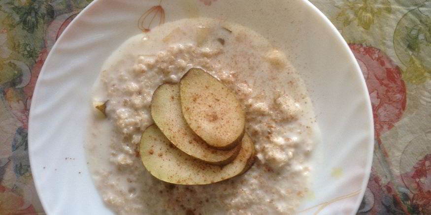 Рецепт овсяной каши с грушей и корицей