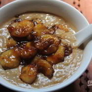 Рецепт Овсяной каши с карамелью и бананом