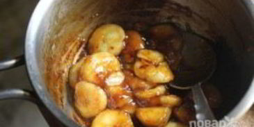 овсяная каша с карамелью и бананом