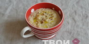 овсяная каша с сыром и оливковым маслом