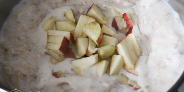 овсяная каша с яблоками