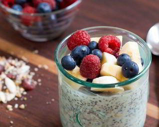 Овсянка с бананами в банке