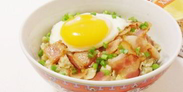 пикантная овсянка c беконом и сыром