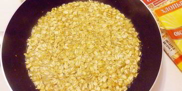 пикантная овсянка c беконом и сыром