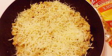 пикантная овсянка c беконом и сыром