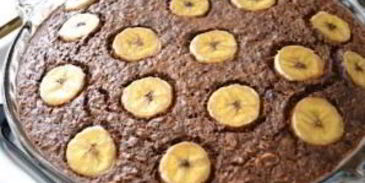 шоколадная овсянка с бананом