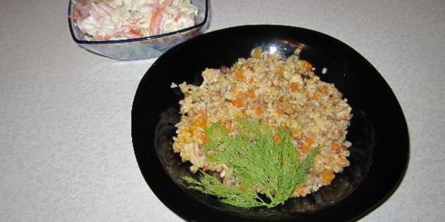 Рецепт каши с курицей и курагой