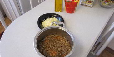 каша с курицей и курагой