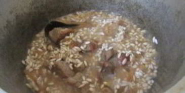 каша с мясом на зиму