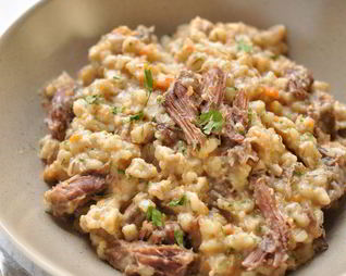Перловая каша с говядиной