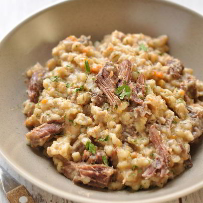 Перловая каша с говядиной