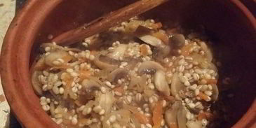 перловая каша с грибами в духовке