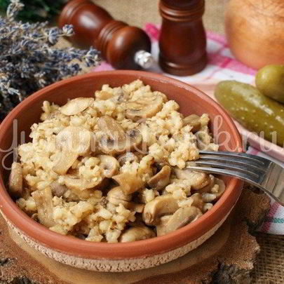 Перловая каша с грибами в мультиварке