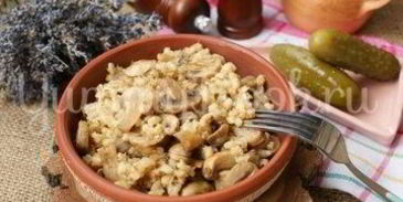 перловая каша с грибами в мультиварке