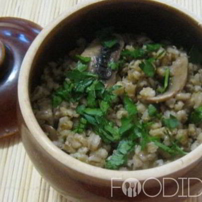 Перловая каша с грибами