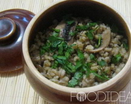 Перловая каша с грибами