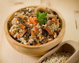 Перловая каша с курицей и грибами