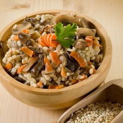 Перловая каша с курицей и грибами