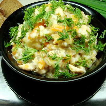 Перловая каша с курицей в мультиварке