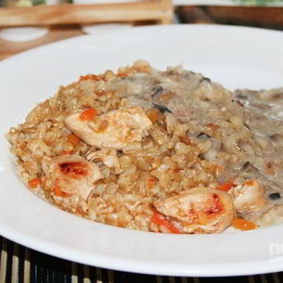 Перловая каша с курицей
