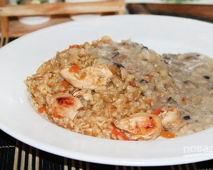 Перловая каша с курицей