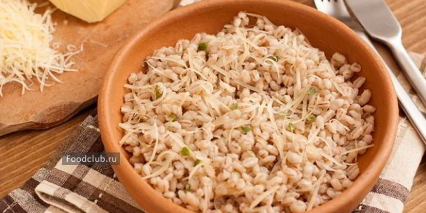 Рецепт перловой каши с сыром