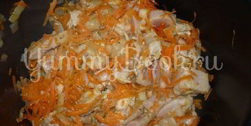 перловая каша с томатом и курицей из мультиварки