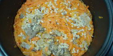 перловая каша с тушенкой в мультиварке