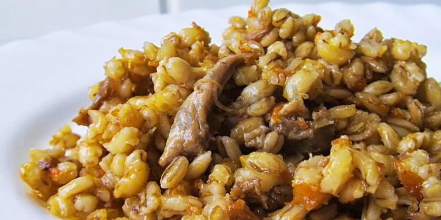 Рецепт перловой каши с тушенкой