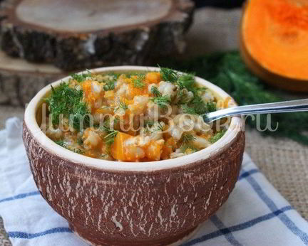 Перловая каша с тыквой в мультиварке