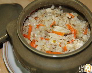 Перловая каша в горшочке