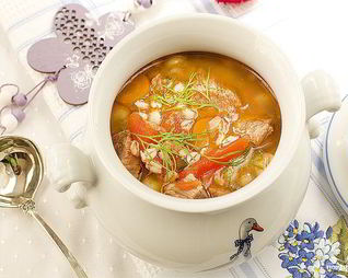 Перловка с говядиной