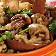 Рецепт Перловки с грибами в горшочке