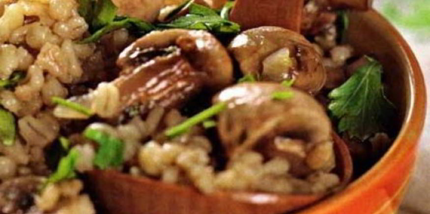 Рецепт перловки с грибами в горшочке