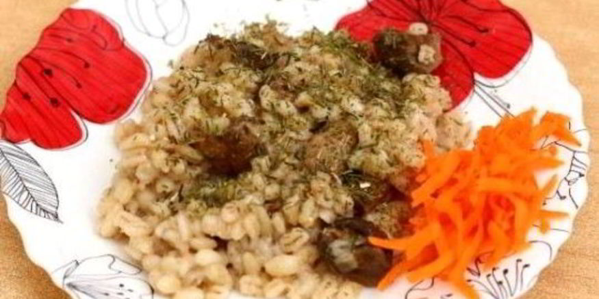 Рецепт перловки с грибами в мультиварке