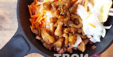 перловка с грибами