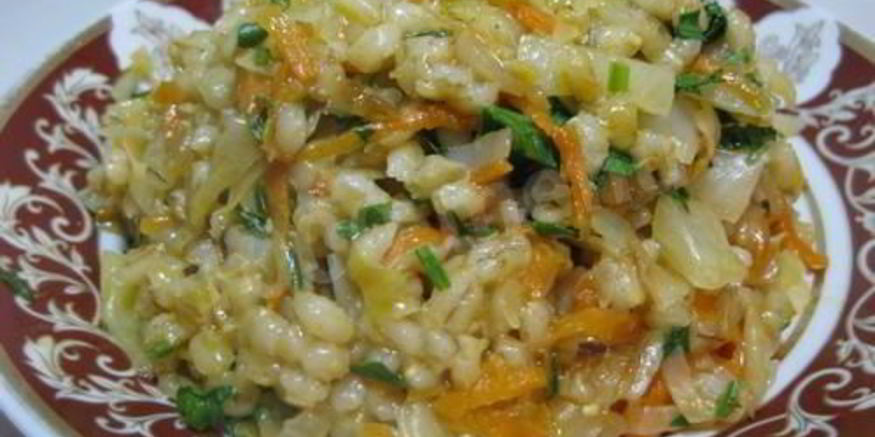 Рецепт перловки с квашеной капустой