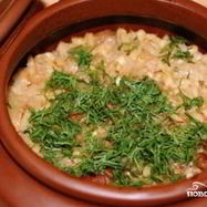 Рецепт Перловки с мясом в горшочке